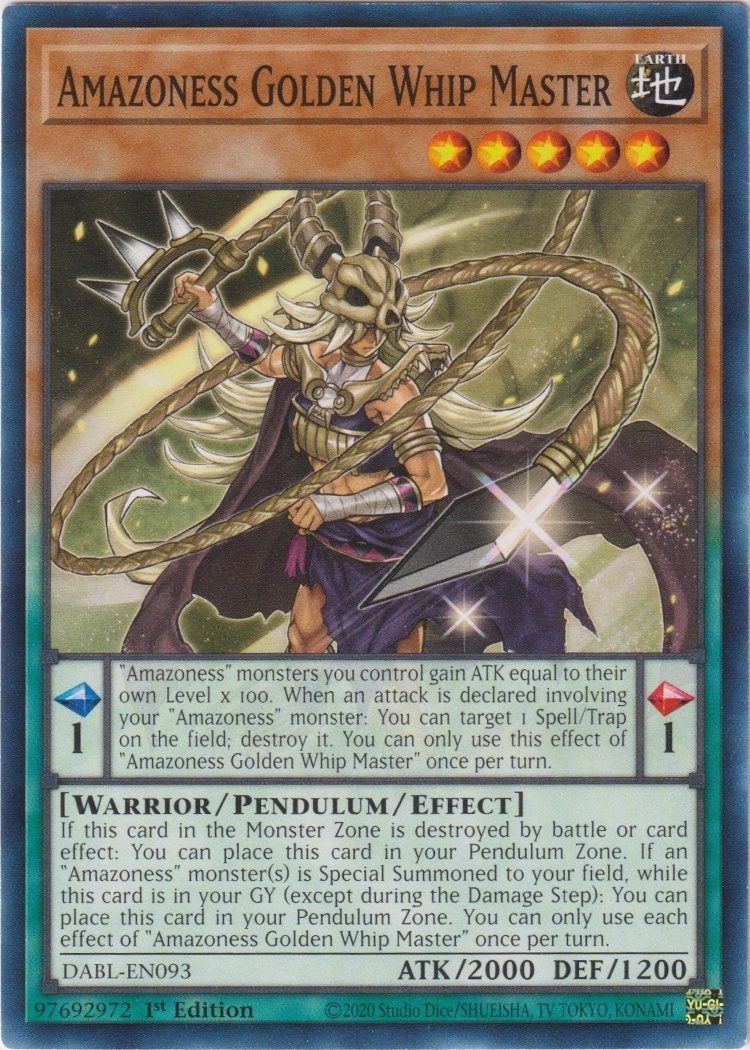 DABL-EN093 - Amazoness Golden Whip Master