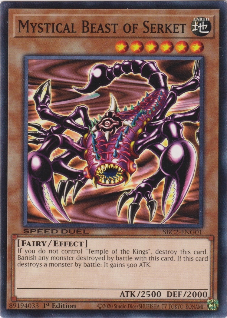 SBC2-ENG01 - Mystical Beast of Serket