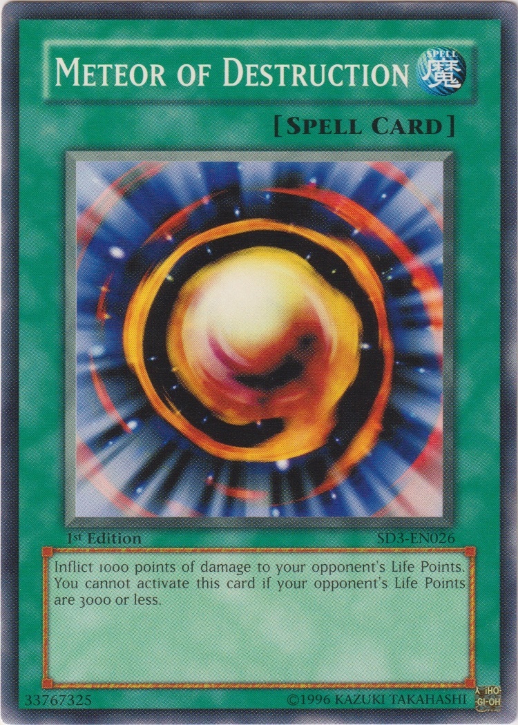 SD3-EN026 - Meteor of Destruction