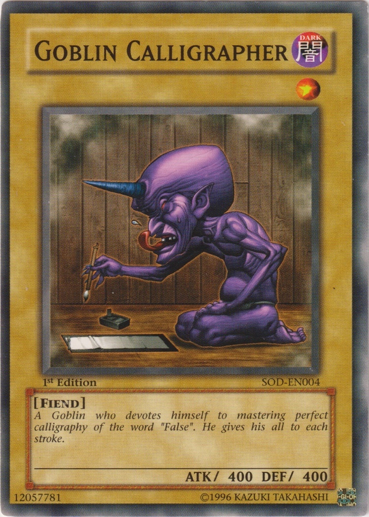 SOD-EN004 - Goblin Calligrapher